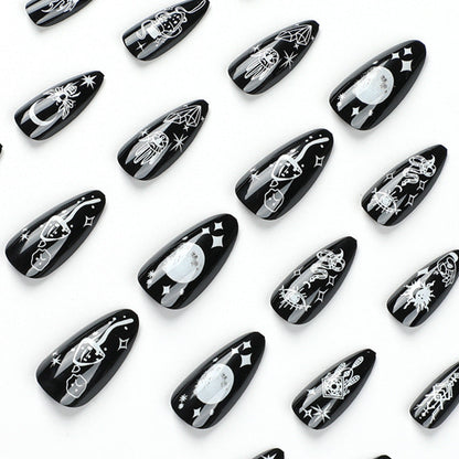 24PCS MEDIUM ALMONDS PRESS ON NAILS