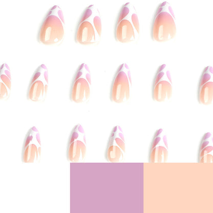 24PCS MEDIUM ALMONDS PRESS ON NAILS